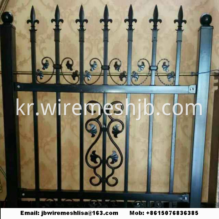 Powder Coated Zinc Steel Fence/ Wrought Iron Fence